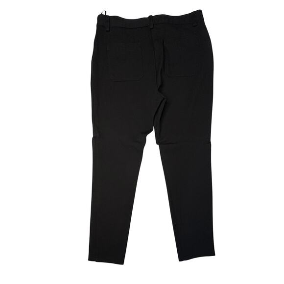 Calvin Klein Ponte Skinny Jeans 10 Black Modern Stretch Knit - Picture 8 of 11